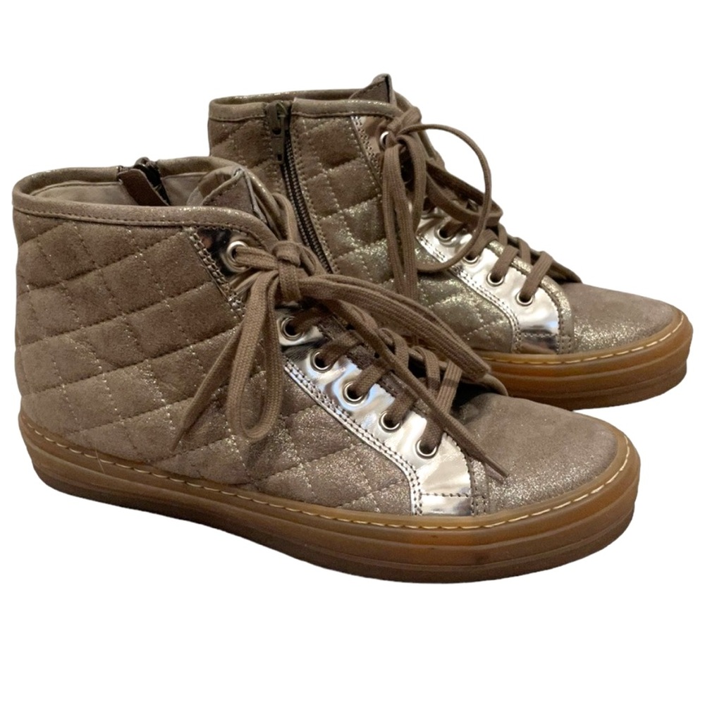 AGL Gold High Top Sneakers
